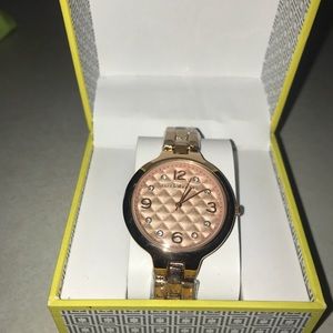 Liz Claiborne rose gold watch